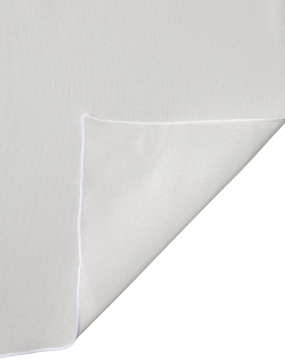 Dolce & Gabbana Off White Silk Neck Wrap Shawl Scarf