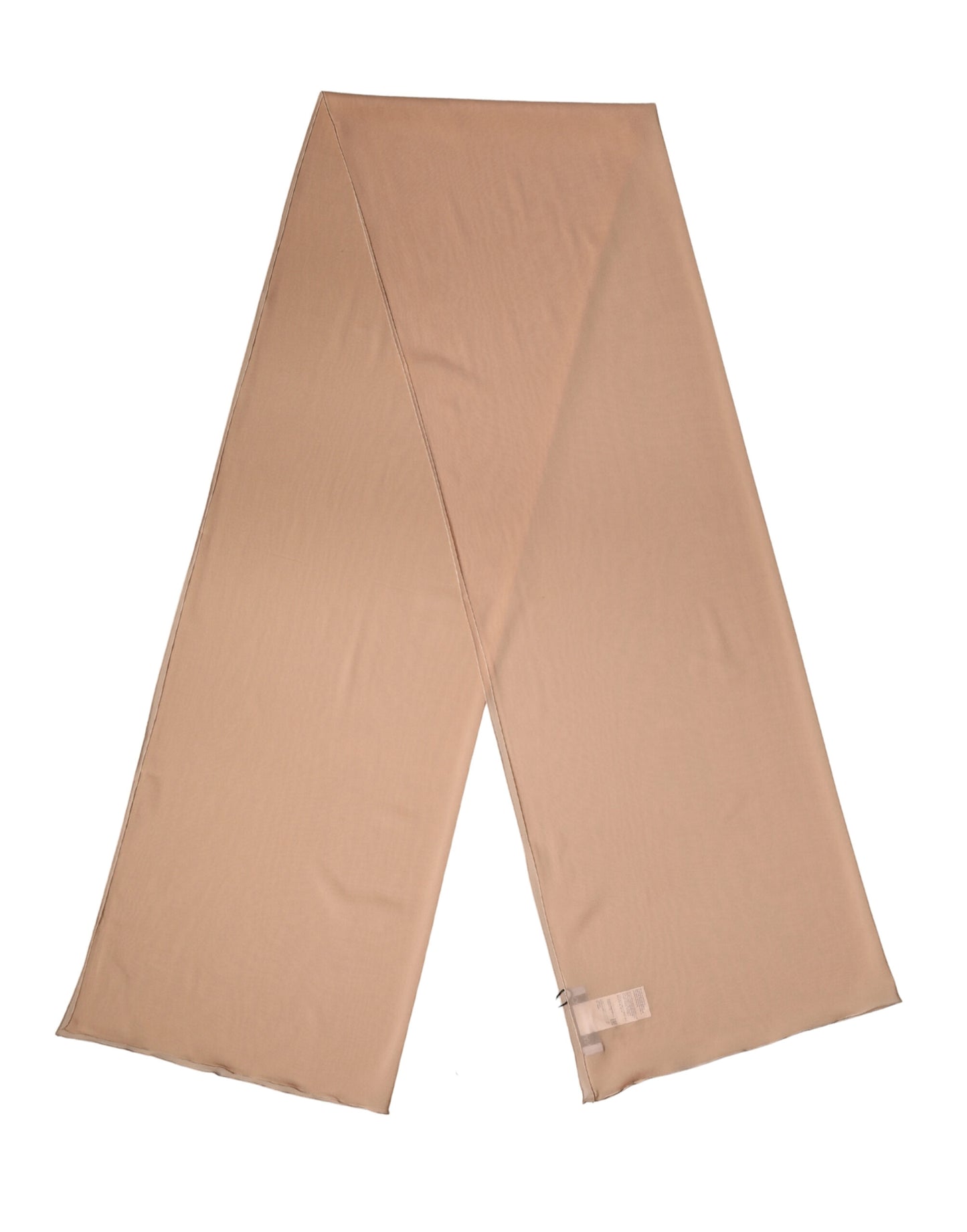 Dolce & Gabbana Beige Silk Neck Wrap Shawl - Luxe Winter Accessory
