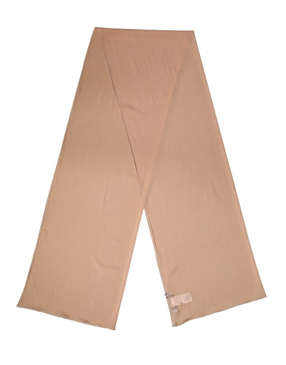 Dolce & Gabbana Beige Silk Neck Wrap Shawl - Luxe Winter Accessory