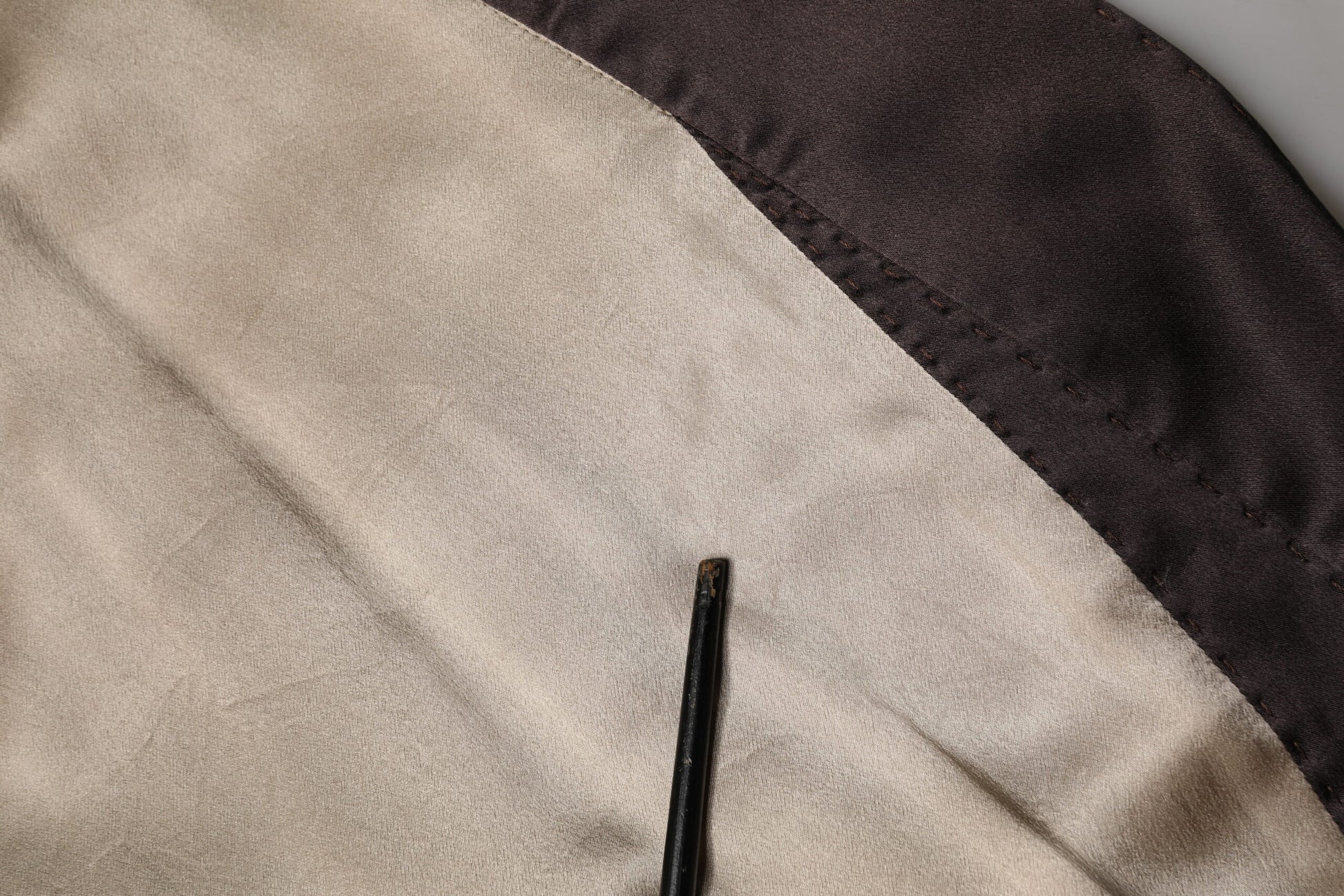 Dolce & Gabbana Beige Silk Satin Long Coat Robe Jacket