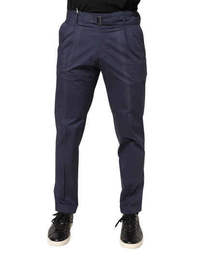 Briglia 1949 DarkBlue Wool Straight Formal Dress Trouser Pants