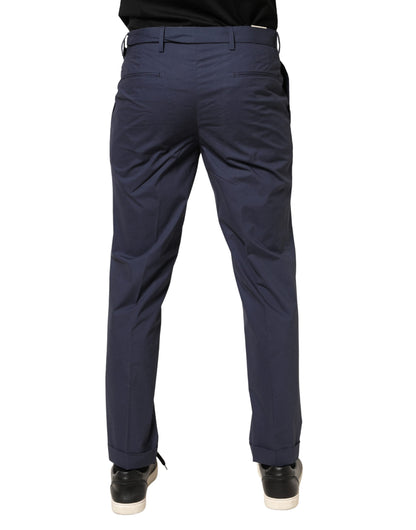 Briglia 1949 DarkBlue Wool Straight Formal Dress Trouser Pants
