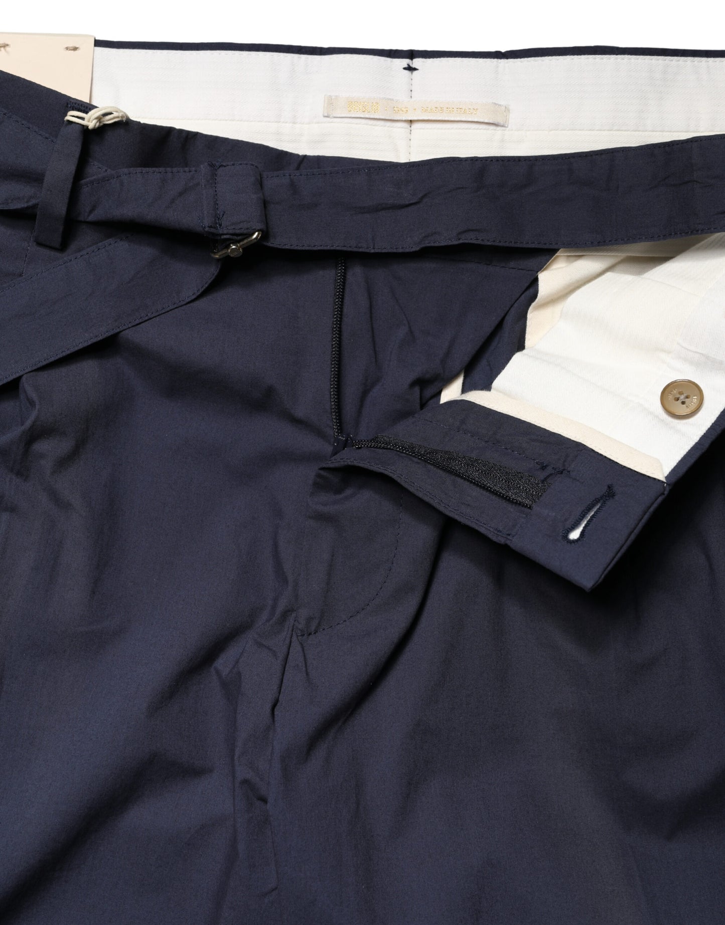 Briglia 1949 DarkBlue Wool Straight Formal Dress Trouser Pants