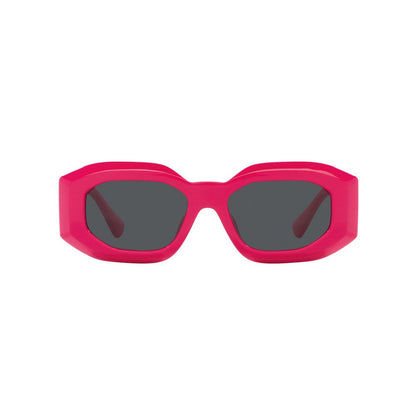 Versace Maxi Medusa Biggie Chunky Sunglasses - Fuchsia & Grey