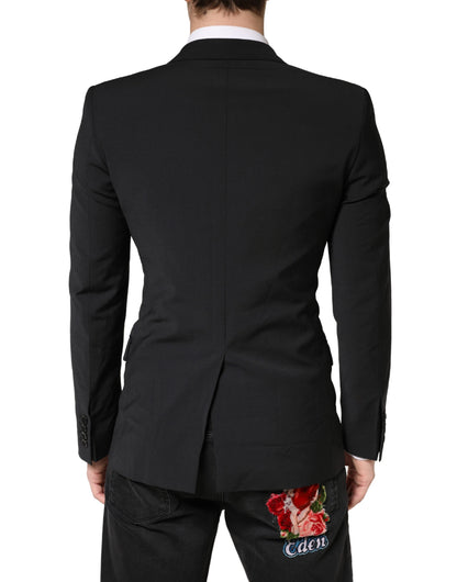 Dolce & Gabbana Black MARTINI Single Breasted Tuxedo Blazer
