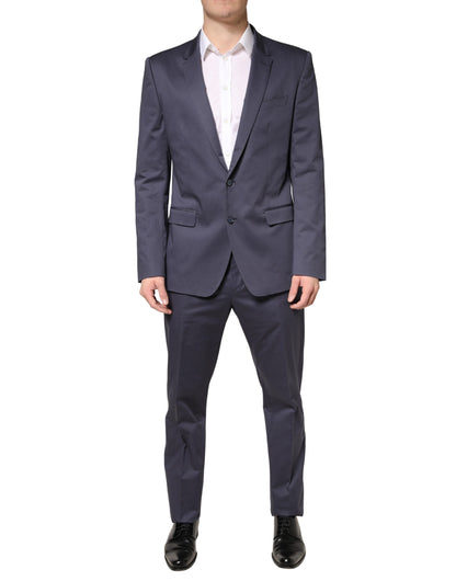 Dolce & Gabbana Blue Single Breasted MARTINI 2 Piece Slim Fit Suit