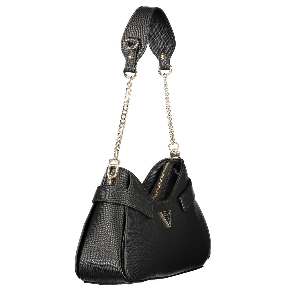 GUESS JEANS Black Polyurethane Women's Handbag