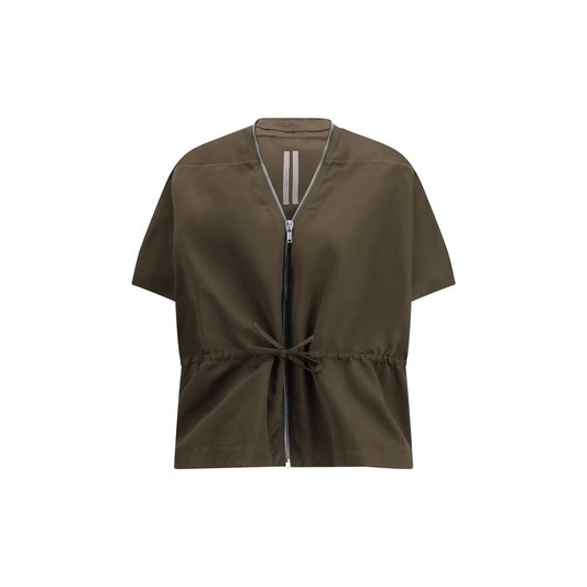 Rick Owens Brown Polyester Sleeveless Jacket