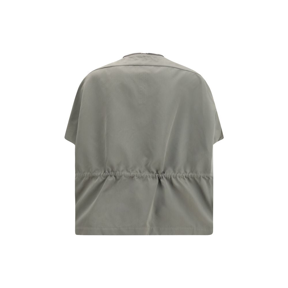 Rick Owens Bicolor Polyester Sleeveless Jacket