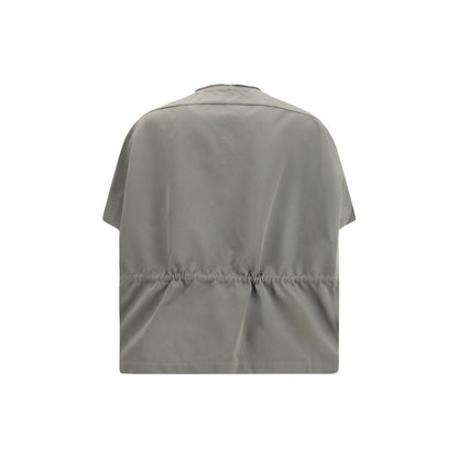 Rick Owens Bicolor Polyester Sleeveless Jacket