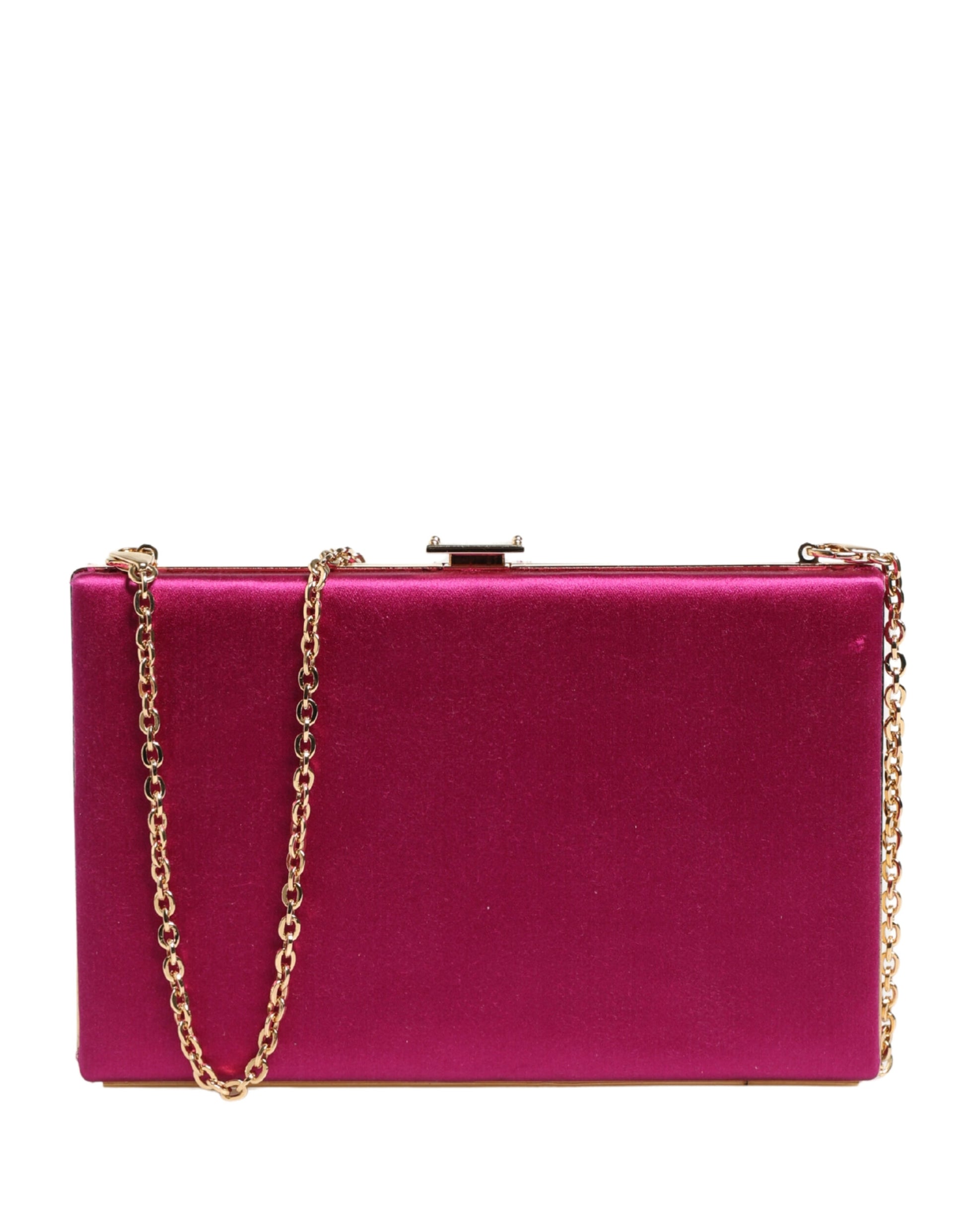 Dolce & Gabbana Pink Cotton Clutch Evening Crossbody Women Purse Bag