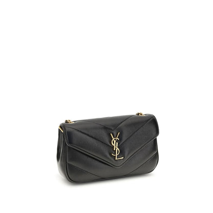 Saint Laurent Black Lamb Leather LouLou Mini Shoulder Bag