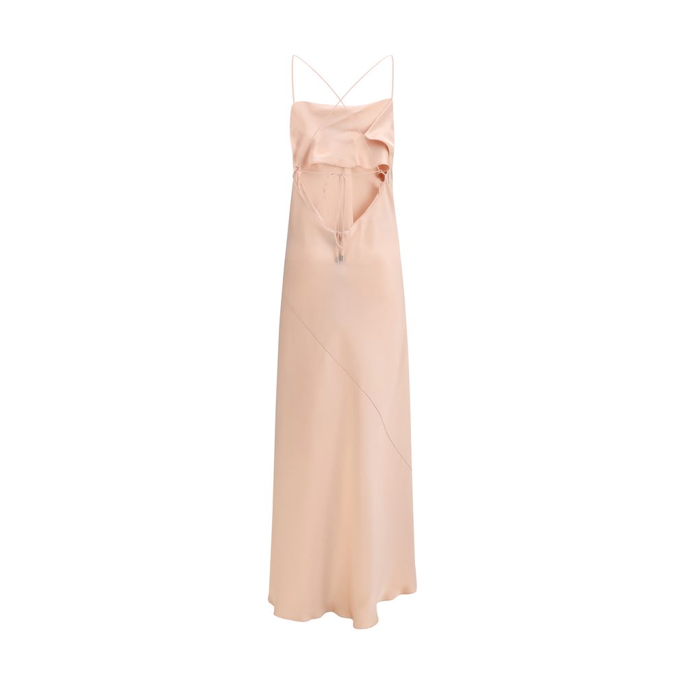 PINKO Farro Satin Maxi Dress