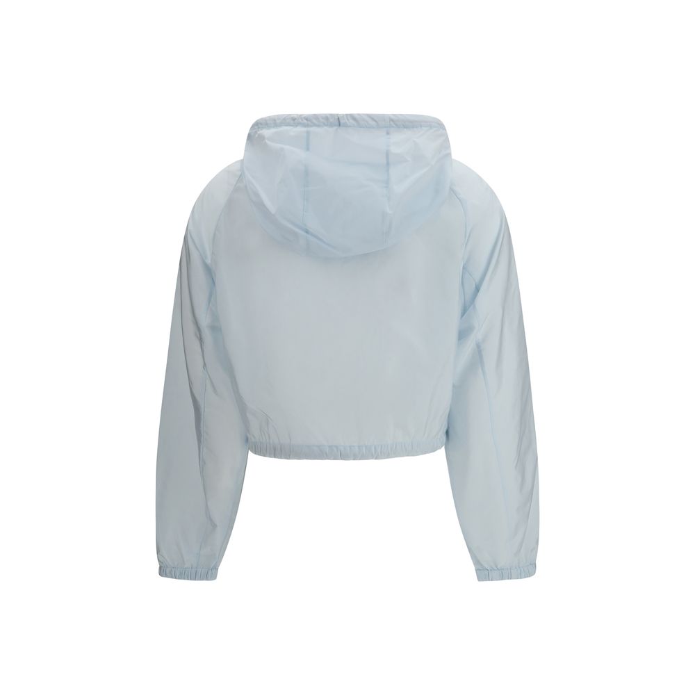 Prada Blue Re-Nylon Windbreaker Shell Jacket