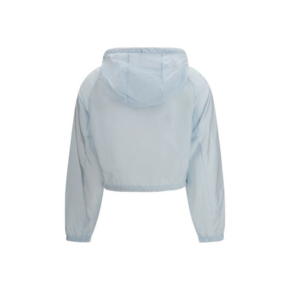 Prada Blue Re-Nylon Windbreaker Shell Jacket