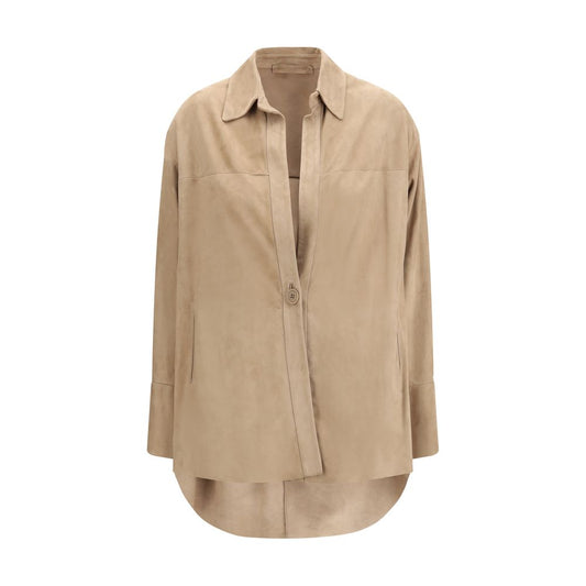 Salvatore Santoro Beige Lamb Ovis Aries Shirt