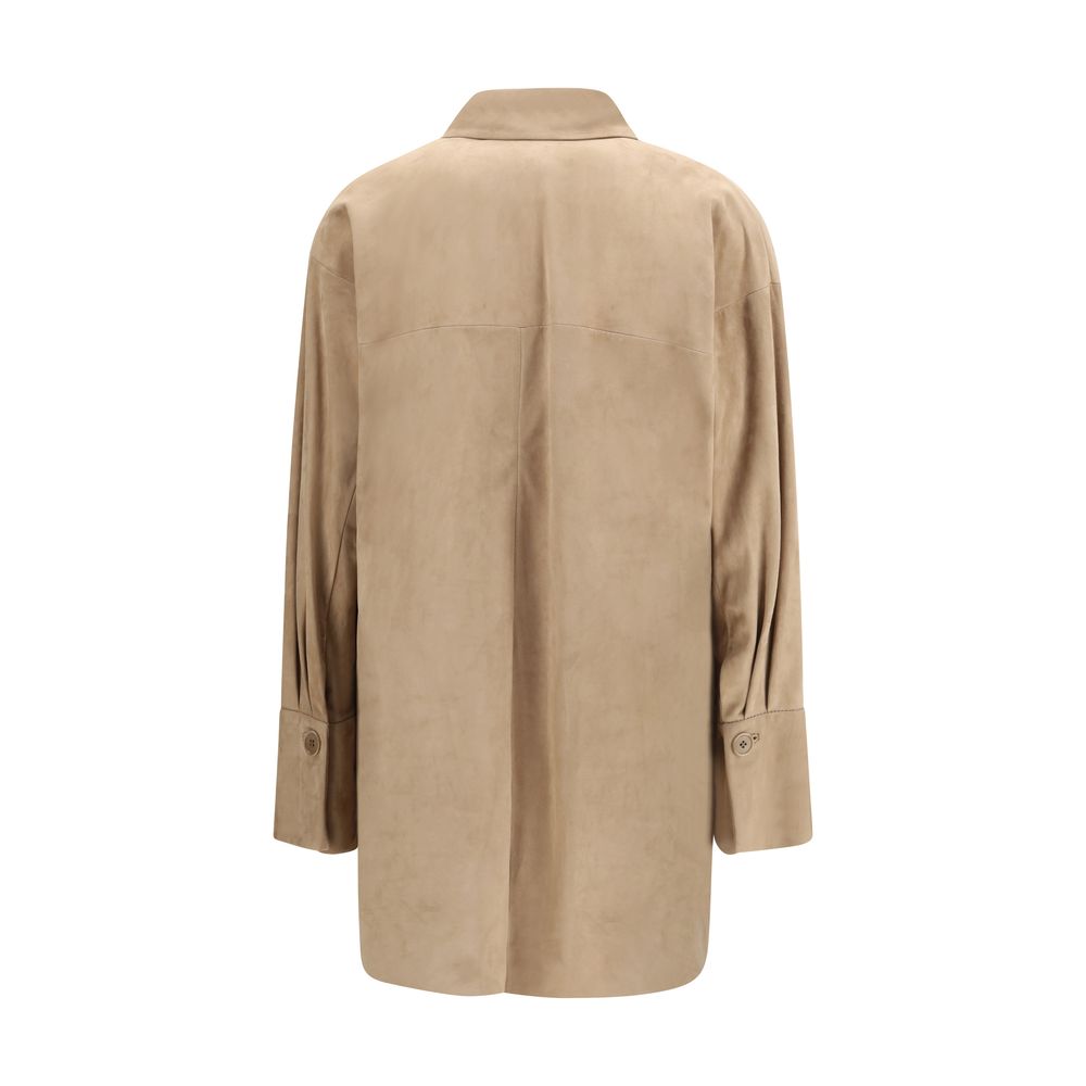 Salvatore Santoro Beige Lamb Ovis Aries Shirt