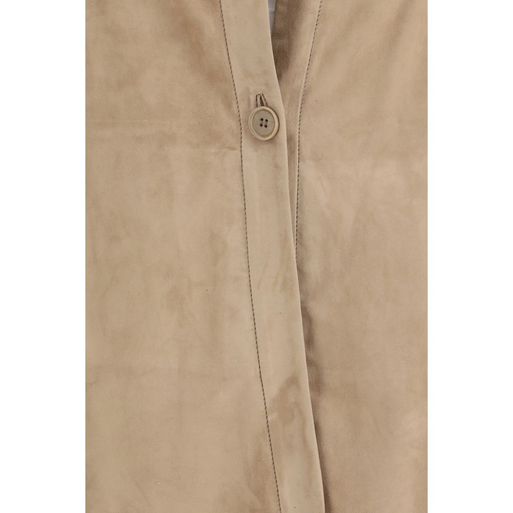 Salvatore Santoro Beige Lamb Ovis Aries Shirt