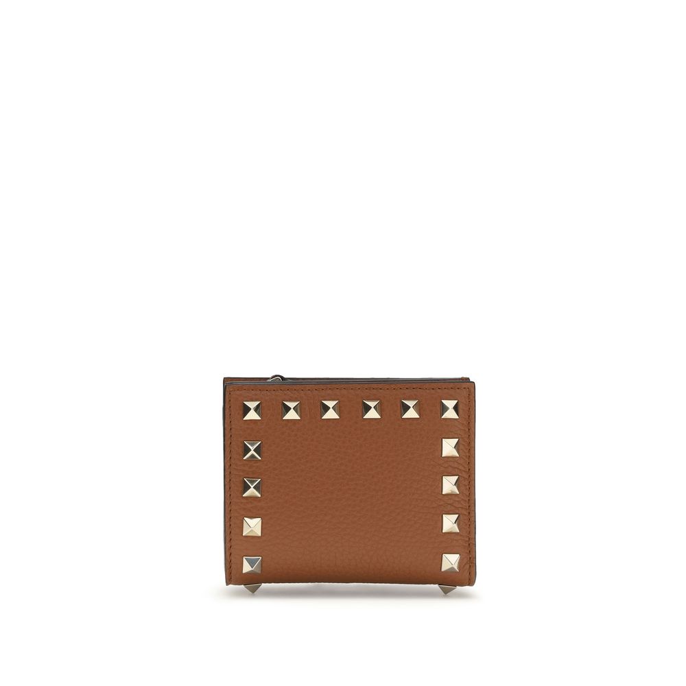 Valentino Garavani Brown Rockstud Wallet