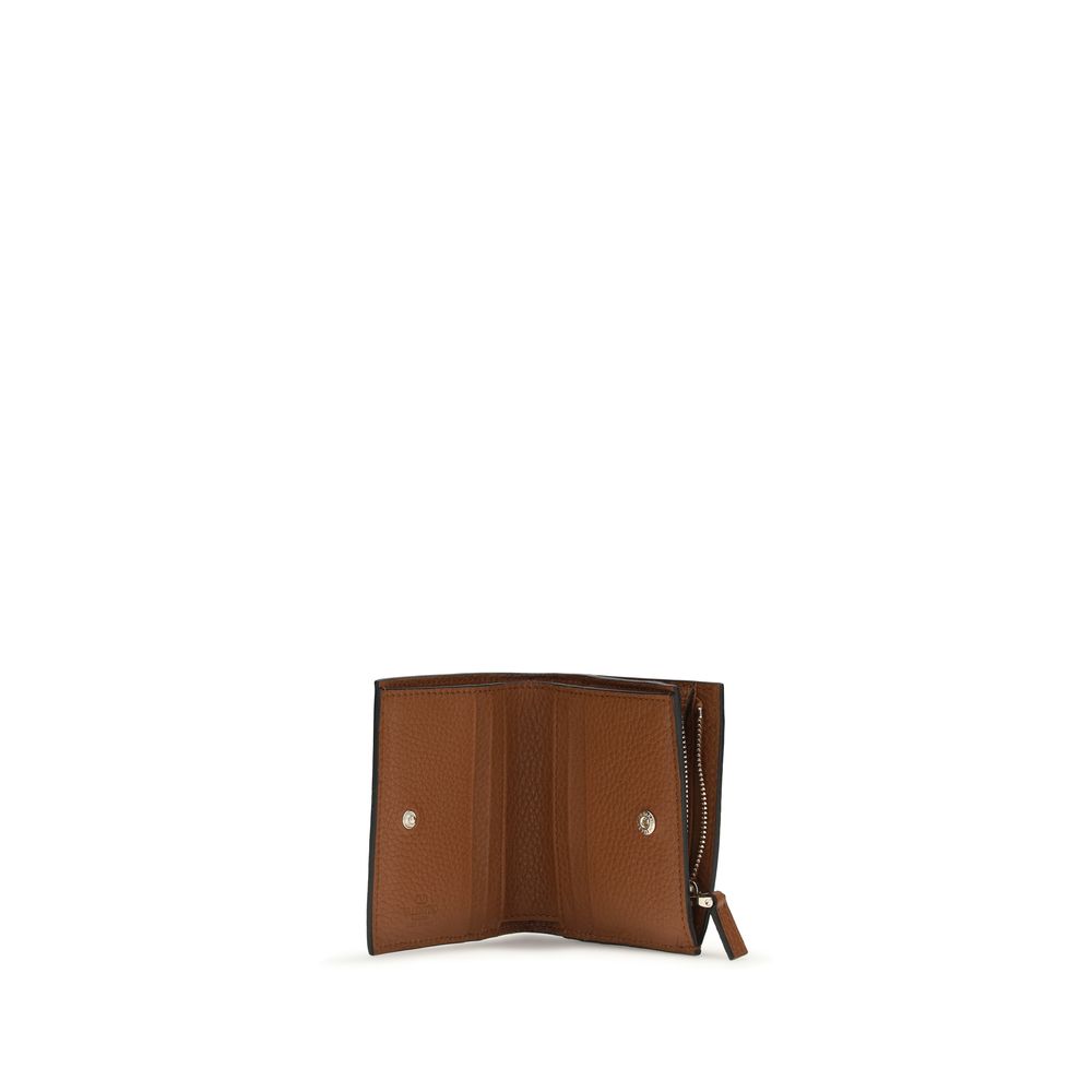 Valentino Garavani Brown Rockstud Wallet