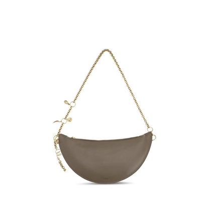 Chloé Gray Calf Leather Icons Shoulder Bag