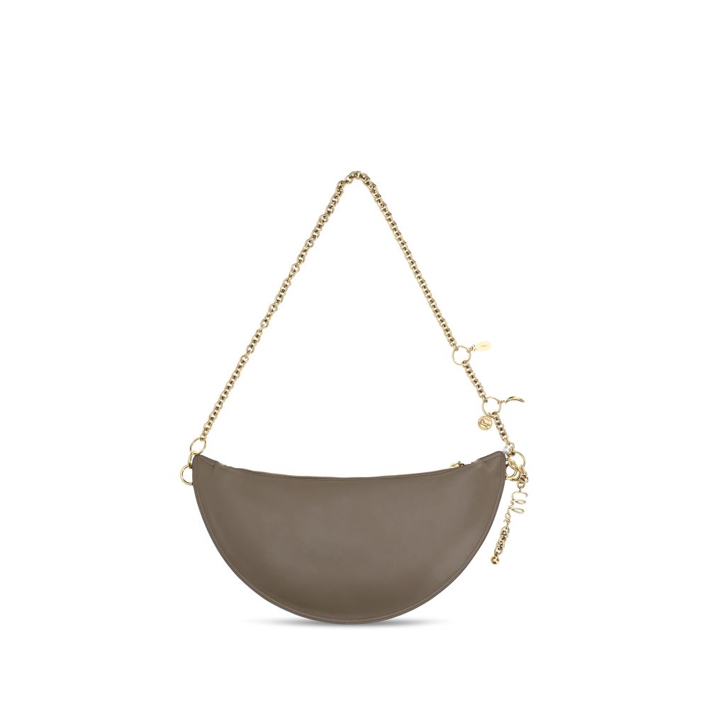 Chloé Gray Calf Leather Icons Shoulder Bag