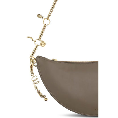 Chloé Gray Calf Leather Icons Shoulder Bag