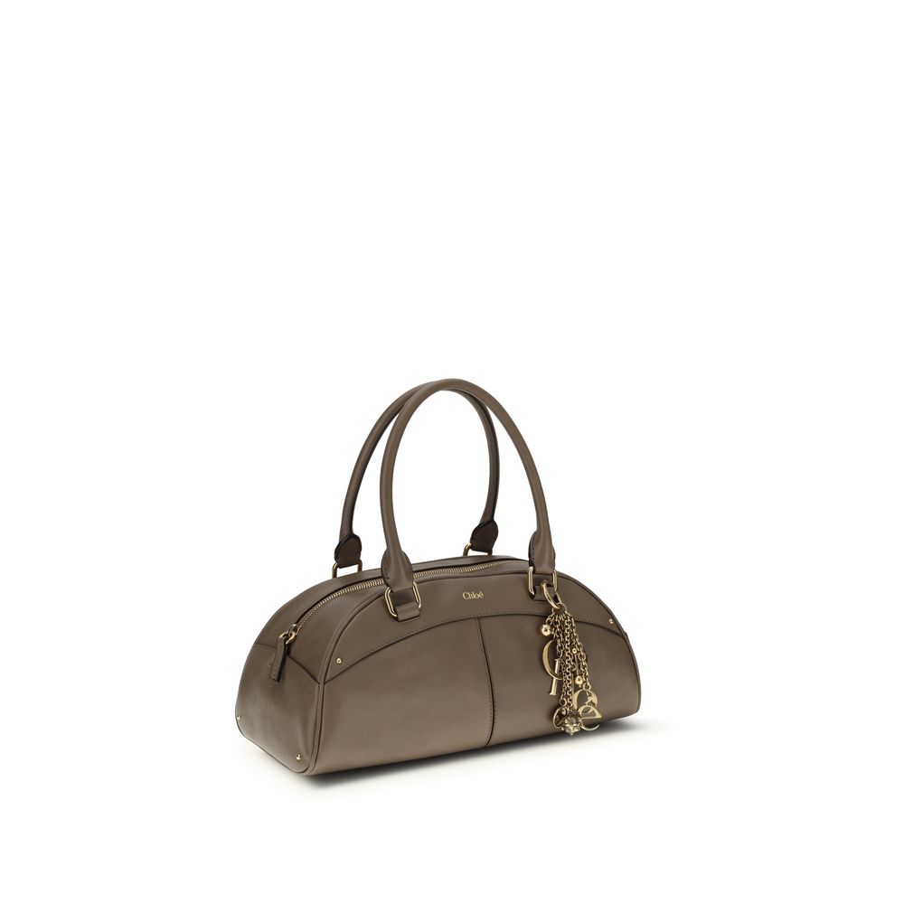 Chloé Deep Taupe Bowling Handbag