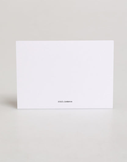 Dolce & Gabbana Multicolor Carretto Siciliano Envelope Post Card Holder