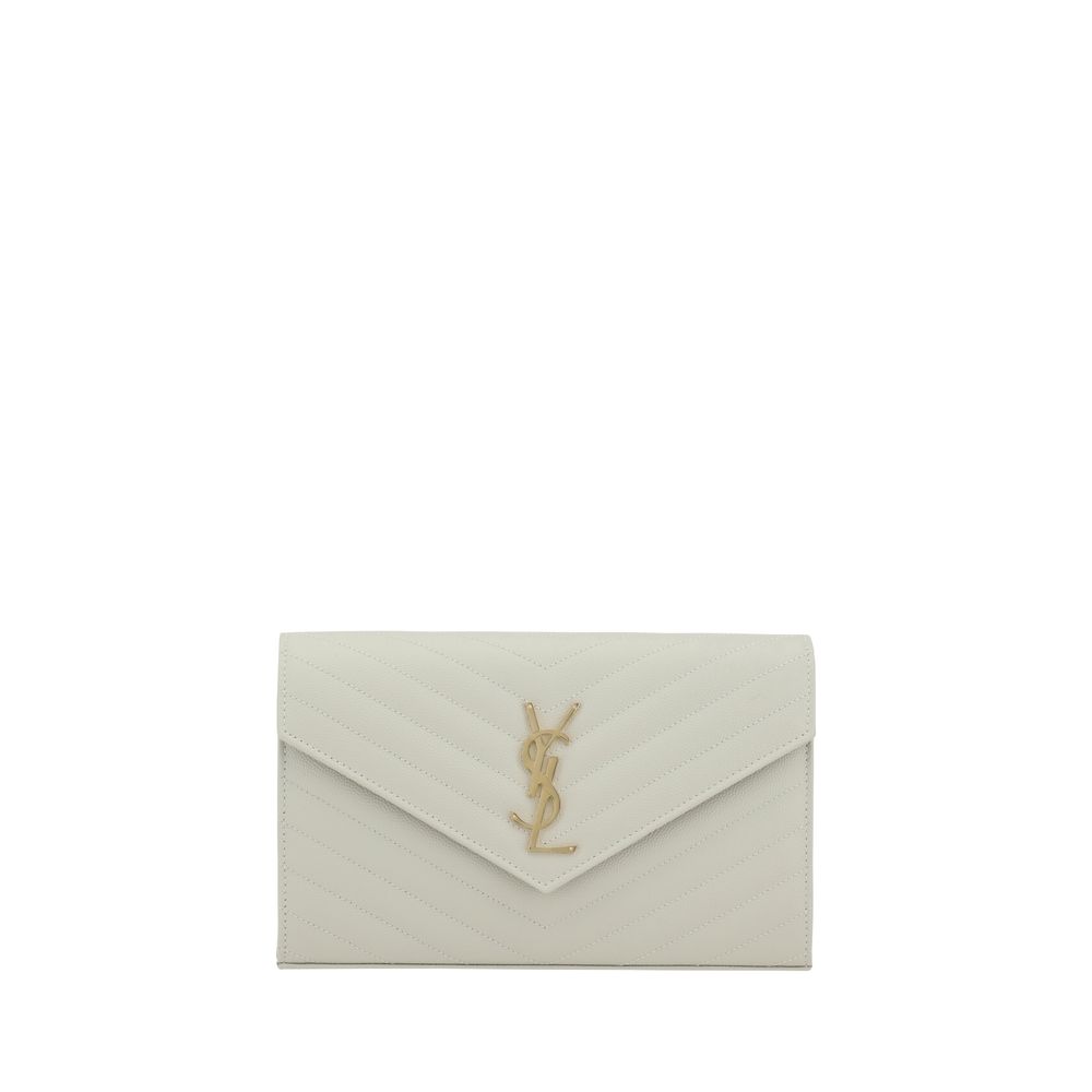 Saint Laurent Cassandre Small Envelope Wallet on a Chain