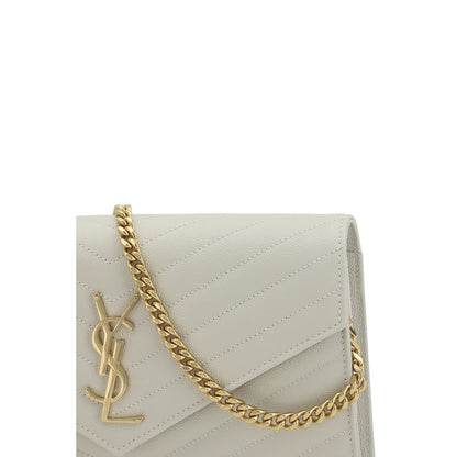 Saint Laurent Cassandre Small Envelope Wallet on a Chain