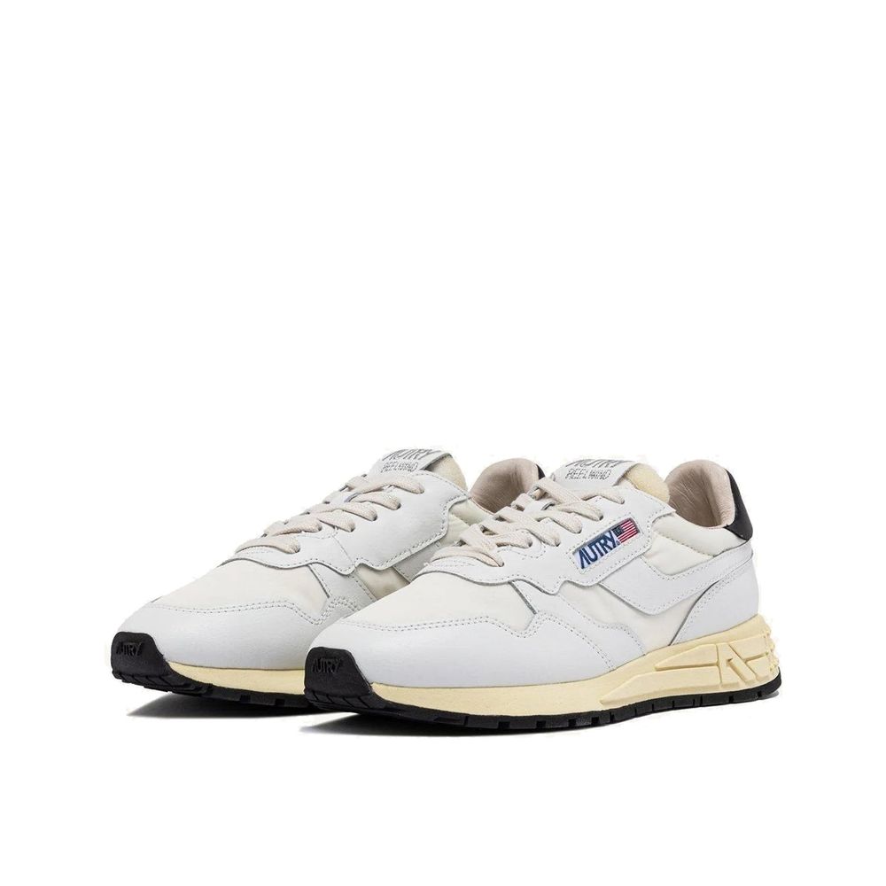 Autry White Fabric Athletic Sneakers for Women