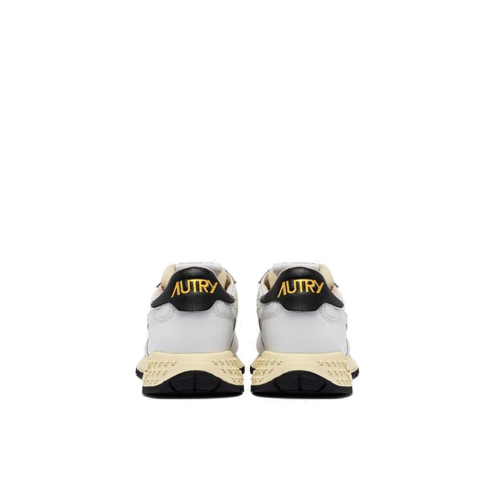 Autry White Fabric Athletic Sneakers for Women