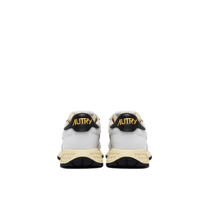 Autry White Fabric Athletic Sneakers for Women