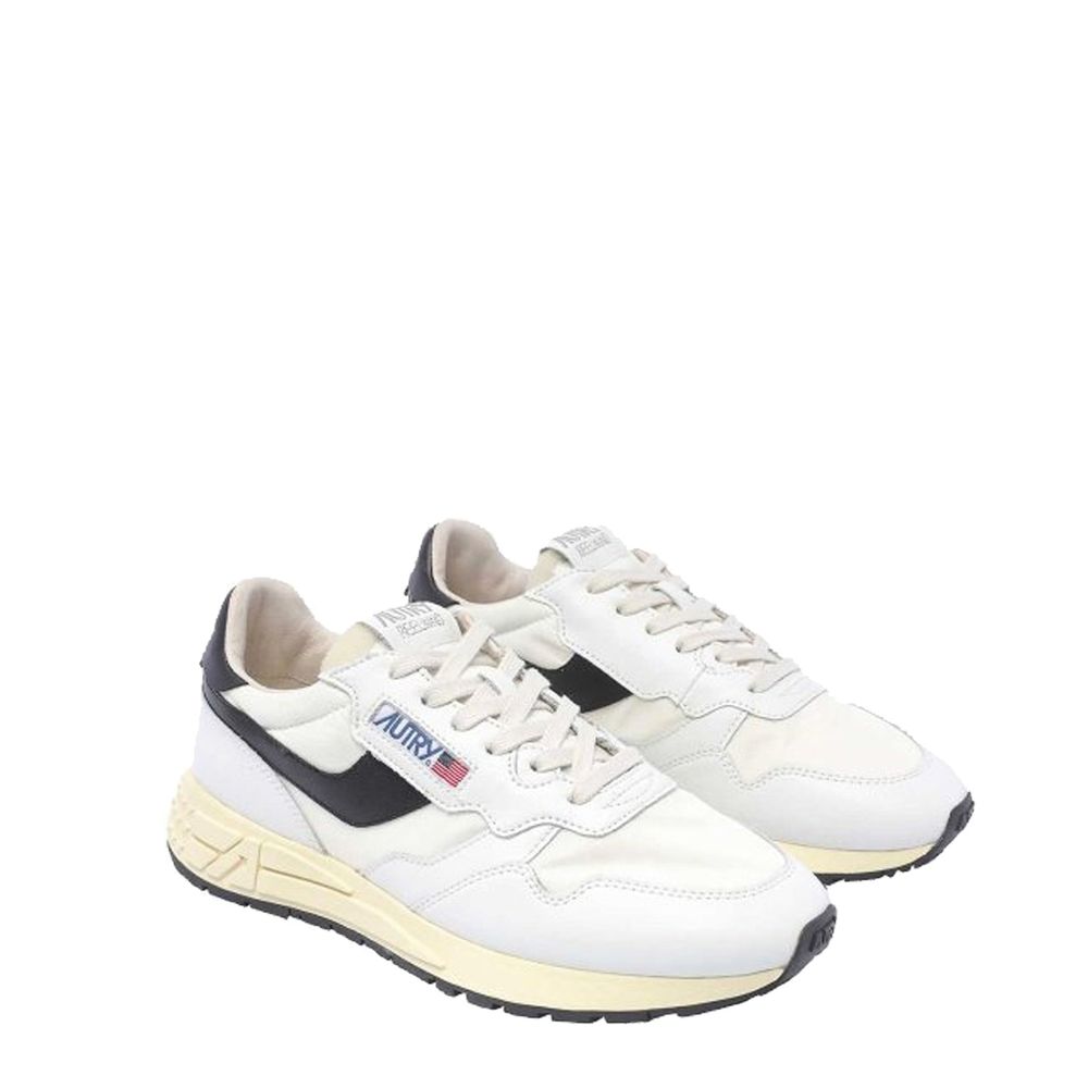 Autry White Leather Low Top Sneakers for Men