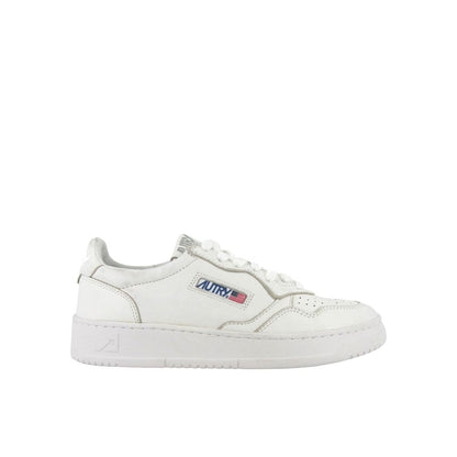 Autry White Leather Low Top Sneakers for Women