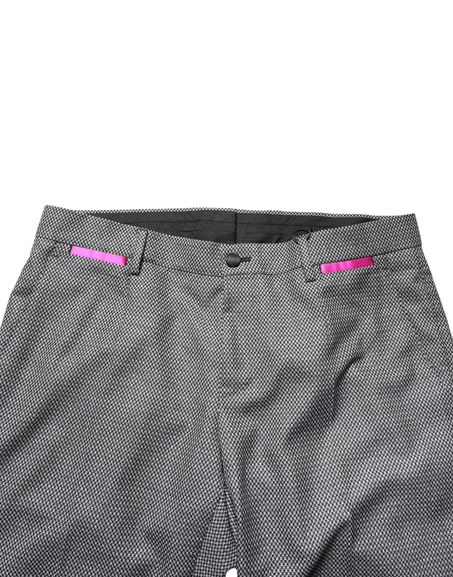 Dolce & Gabbana Gray Viscose Skinny Men's Dress Trouser Pants