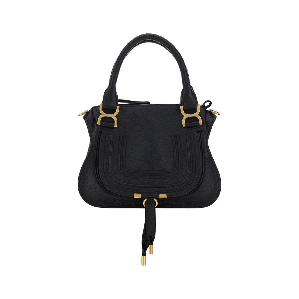 Chloé Black Calf Leather Marcie Bag: Effortless Elegance