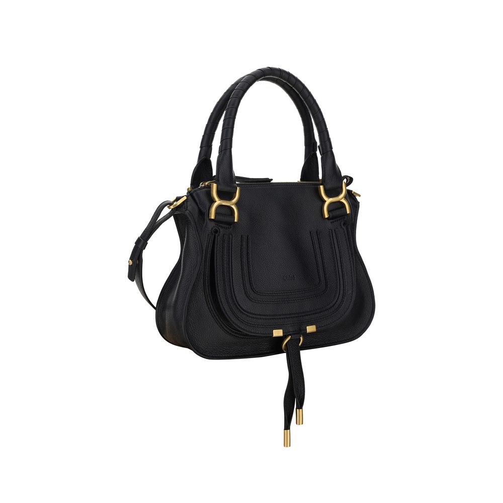 Chloé Black Calf Leather Marcie Bag: Effortless Elegance