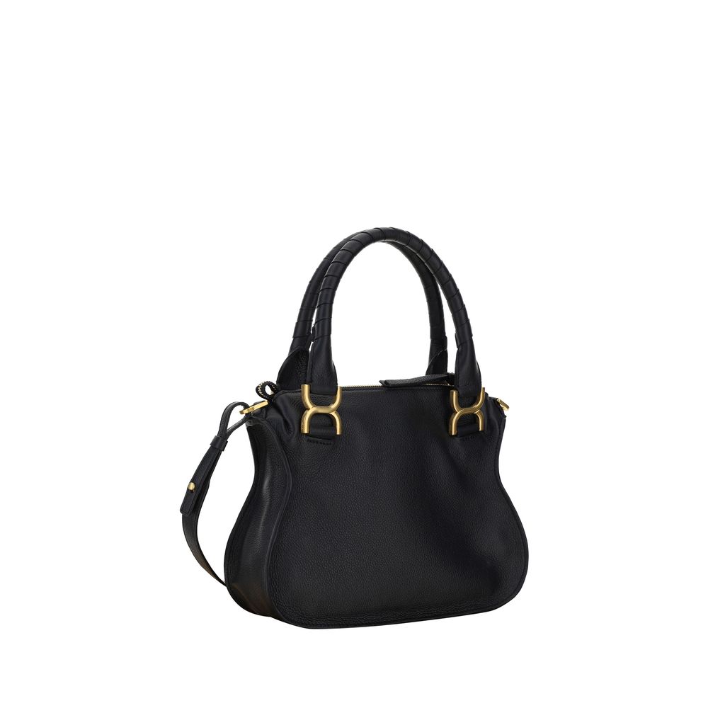 Chloé Black Calf Leather Marcie Bag: Effortless Elegance
