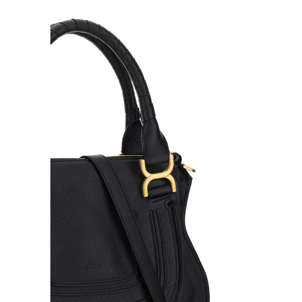 Chloé Black Calf Leather Marcie Bag: Effortless Elegance