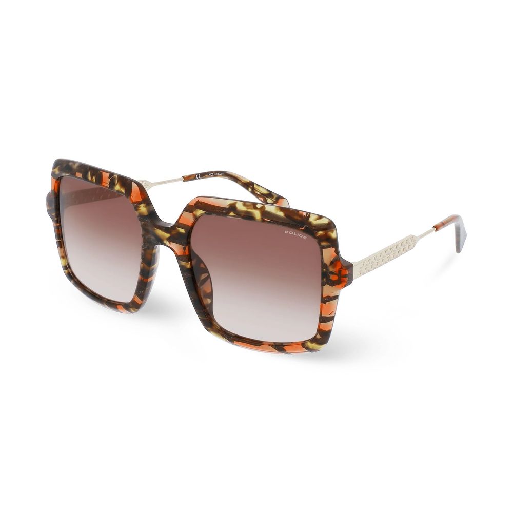 Police Multicolor Resin Sunglasses for Women - SPLG20M5409YB