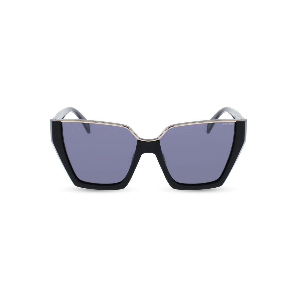 Police Black Acetate Sunglasses - Timeless Elegance for Women