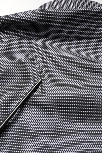 Domenico Tagliente Gray Patterned Long Sleeves Men Dress Shirt