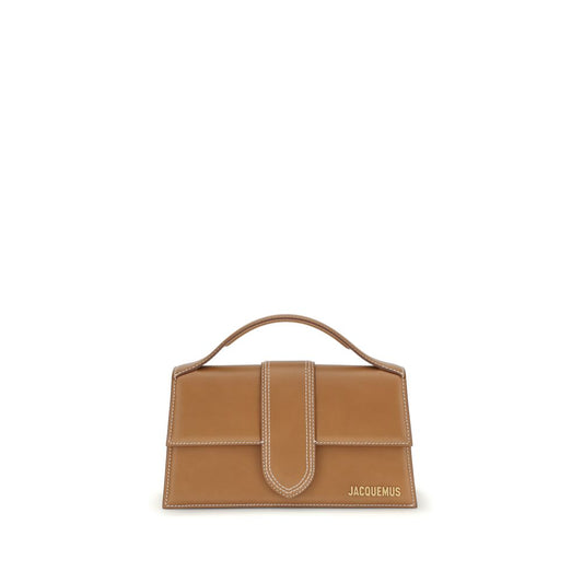 Jacquemus Brown Calf Leather Le Grand Bambino Top-Handle Handbag