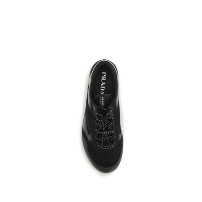Prada Black Speedrock Sneakers