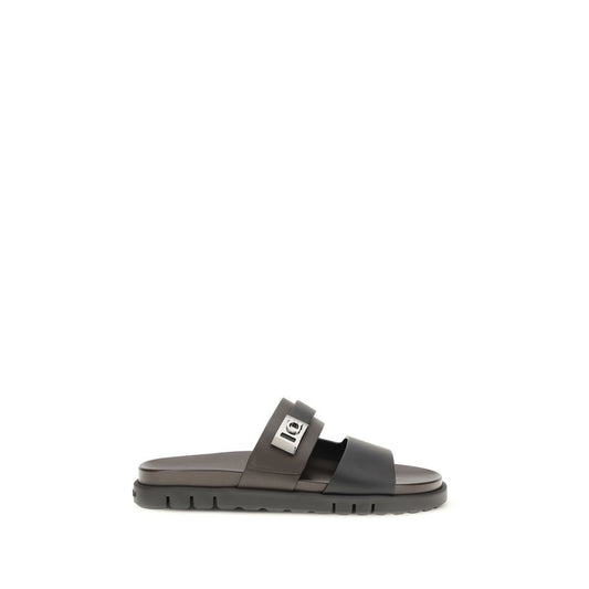 Ferragamo Chunky Leather Sandals for Men