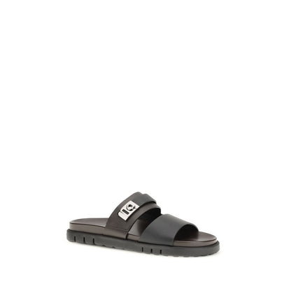 Ferragamo Chunky Leather Sandals for Men