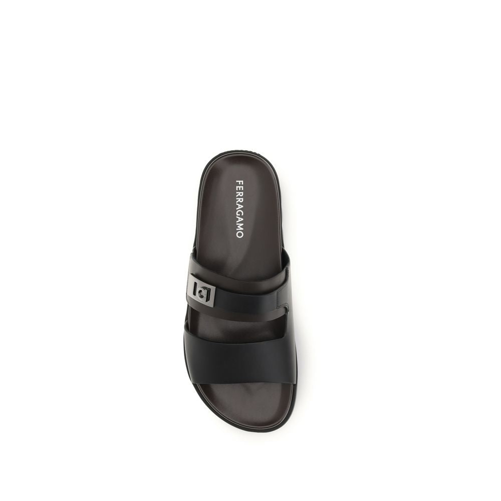 Ferragamo Chunky Leather Sandals for Men