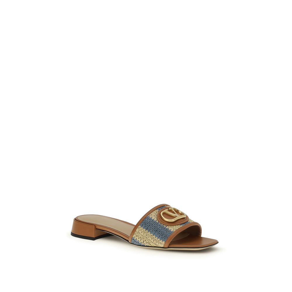 Valentino Garavani VLogo Slide Sandals for Women